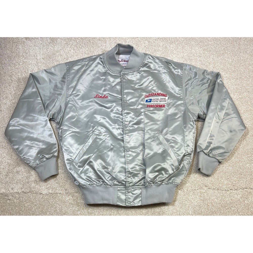 VTG 90s Game Sportswear United States Postal Service Bomber Jacket "Linda"